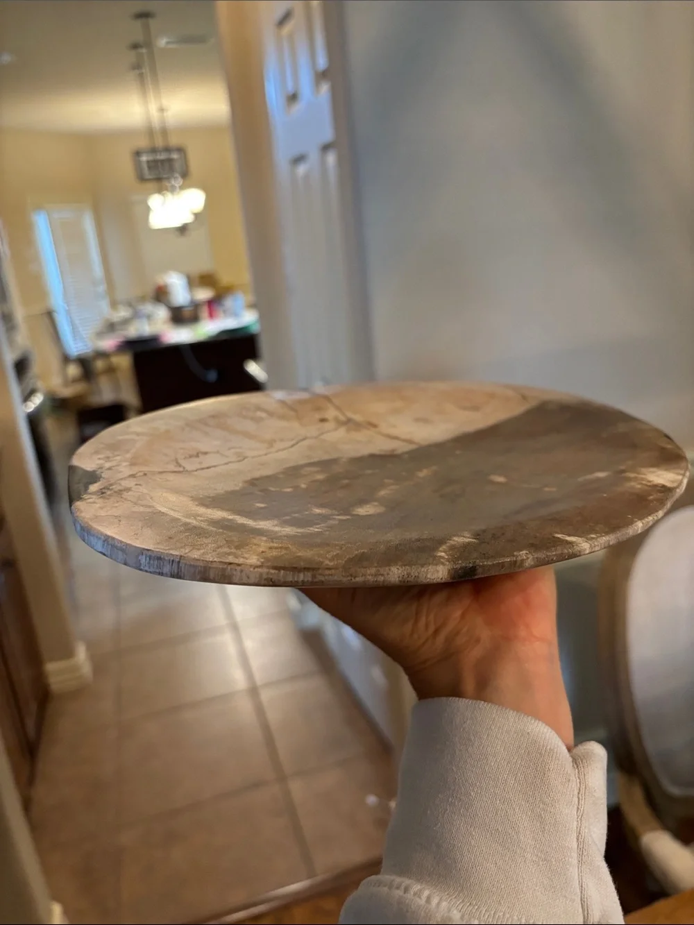 Large Petrified Wood Charcuterie West Elm MSRP $ 120 Never Used